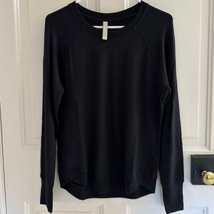 Athleta Black Long Sleeve Sweatshirt